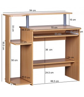 STUDY 2 - Skrivebord - brun